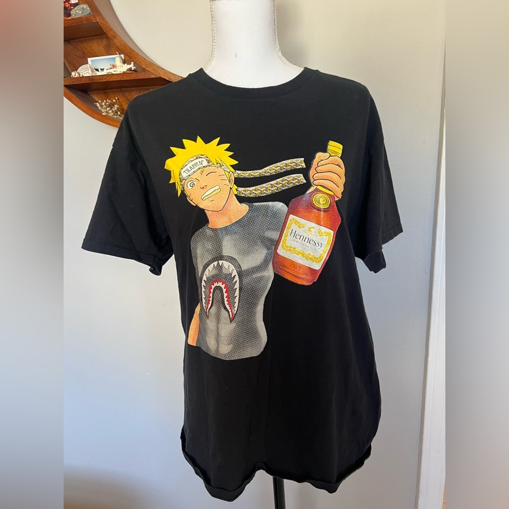 Naruto x Hennessy Graphic Tee, Size Large